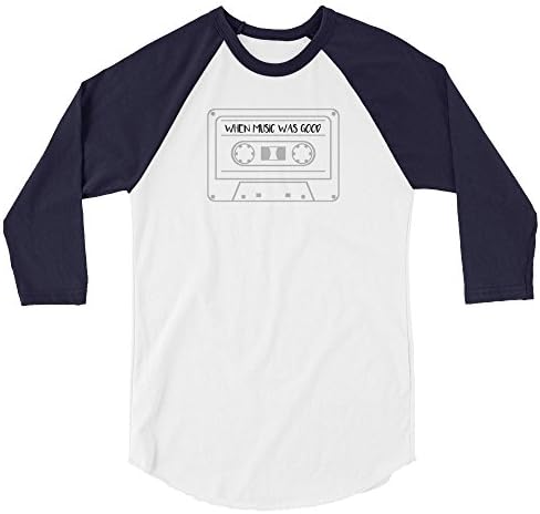 When music was good raglan baseball unisex tshirt old school
