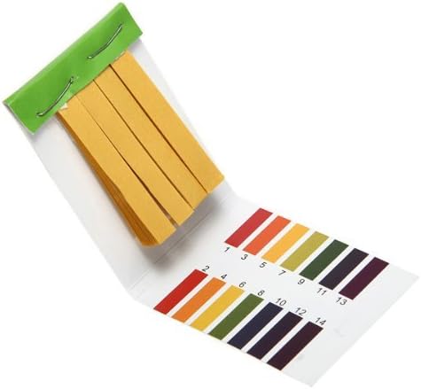 TENCHOE 80 Strips Full Range pH Alkaline Acid 1-14 Test Paper Water Litmus Testing Kit 2PCS