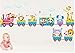 Baby Kids Safari Animals Train Wall Stickers Nursery Decor Art Mural Removable by LolliLook