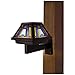 Moonrays Post Cap Lamp In Stained Glass Design (6x Brighter Solar Powered LED) - 91241