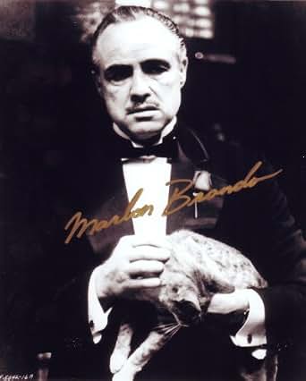 Marlon Brando in The Godfather Autographed Signed 8 X 10 RP Photo