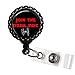 Join The Dark Side Tie Fighter Black Identification Badge Reel ID Tag Holder