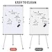 Yaheetech Easel White Boards Magnetic Tripod Whiteboard Portable Dry Erase Board 36x24 inches Flipchart Easel Board Height Adjustable, Stand White Board with Flipchart Hook for Office or Teaching