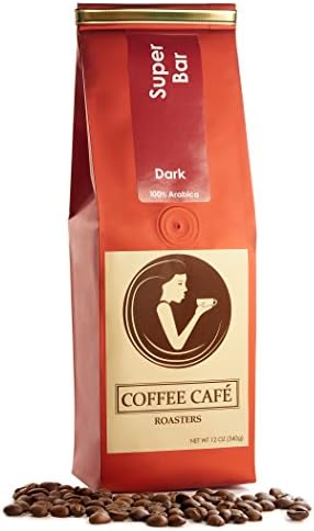 CFCF COFFEE Super Bar Blend Touch Dark Roast Whole Bean, 100% Arabica 12 oz., Roasted Daily