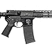 GunSkins Magwell Skin Specialty Vinyl Decal for AR-15/M4 Lower Receivers (Skull America)