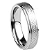 Prime Pristine 6mm Stainless Steel Wedding Band Ring for Men & Women Celtic Knot Engraved Ring for Men & Woman