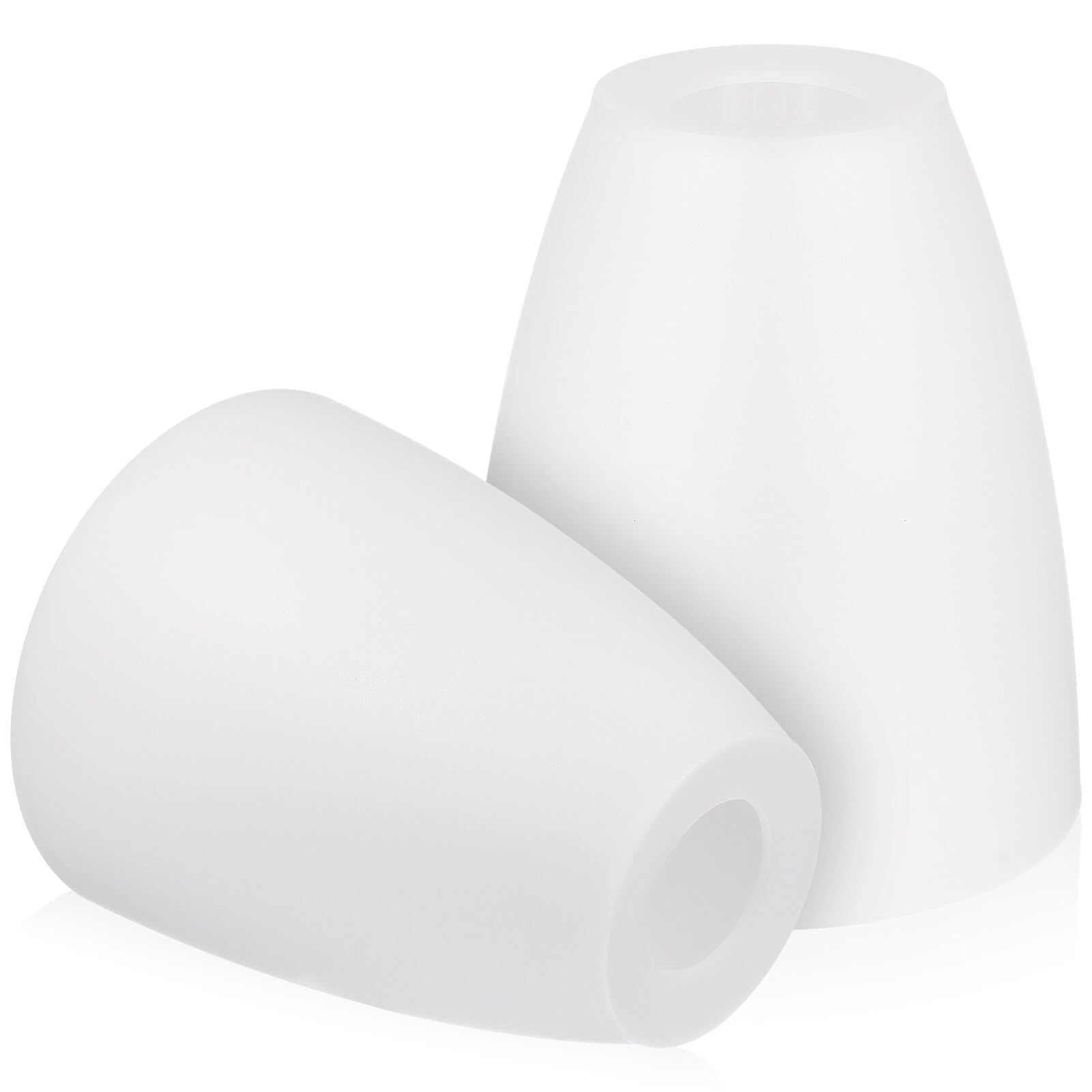 DOITOOL Plastic Lamp Shade Replacement 2Pcs Flat Light Cover Small Modern Chandelier Lamp Shade Ceiling Light Cover for Wall Table Pendant Floor Lamp 30mm