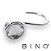 BINO 'Jewel' Chrome Shower Curtain Hooks, Set of 12 Shower Curtain Rings - Shower Hooks