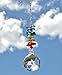 Crystal Chakra Suncatcher, Glass Crystal Window Ornament, Rainbow Maker, Feng Shui decoration, Hanging Crystal Prism, Healing Chakra Balance,