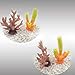 ONST Artificial Coral, Multiple Styles Fake Resin Miniature Reef for Fish Tank Aquarium Small Decoration Vibrant,Beautiful and Realistic Ornaments