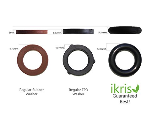 ikris 10-Pack Premium RubberFlex Buna Rubber Garden Hose Washers - Crack and Cold-resistant - Thumbnail 2