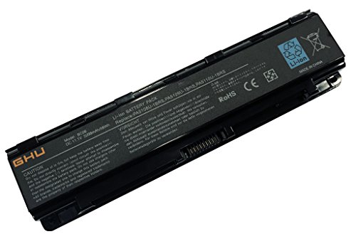 GHU Replacement Laptop Battery 58 WH PA5109U-1BRS Compatible with Toshiba Satellite C50 C50D C55 C55D C55Dt PABAS271 PABAS272 PABAS273 PA5110U-1BRS PA5108U-1BRS 6-Cell Li-Ion 5200 mAh