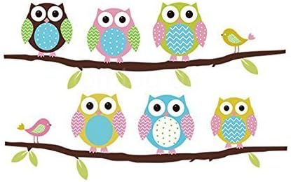 Removable Home Decoration Nursery Decor Cute Cartoon Owl Pattern Baby Kids Bedroom Wall Decal Stickers