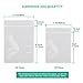 ERKOON 200 Pieces Small Clear Ziplock Bags 2 x 3 Inch and 3 x 4 Inch Resealable Zipper Poly Bags Ziplock Storage Plastic Zip Bags for Jewelry, Candy, Pill, Beads