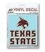 Nudge Printing Collegiate Car Decal Sticker (Texas State University Bobcats)