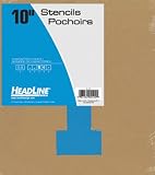 Headline Sign 109 Stencil Set, 10-Inch Numbers 0-9