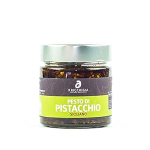 A RICCHIGIA – SICILIAANSE PISTACHE EN TOMATENPESTO 90 gr. – Pak van 2 stuks