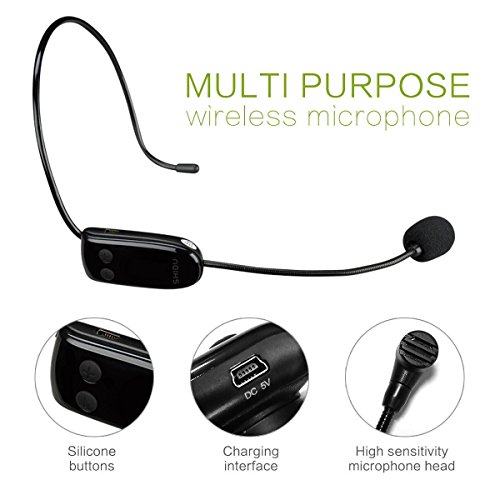 WinBridge Wireless Voice Amplifier WB711 Microphone with Speaker Amplifier for Voice Personal Instrument Microphones Systems Wireless for Tour Guide Teachers Coaches Classroom Elderly Etc - Thumbnail 5