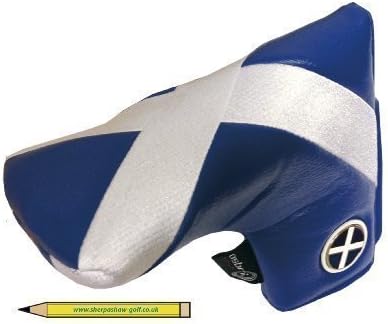 Scotland Traditional Putter/Hybrid/cover magnetic ballmarker & Free Sherpashaw Golf Pencil