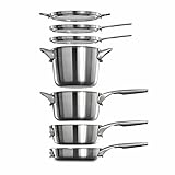 Calphalon Premier Space Saving Stainless Steel 15 Piece Set