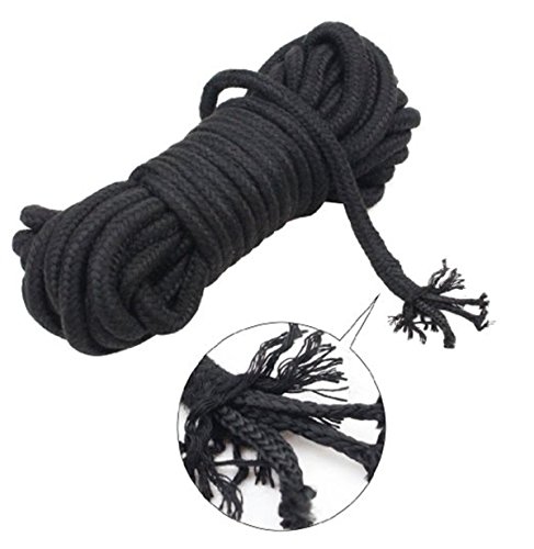 Namee High Quality Silky Japanese Clothing Bondage Ultra Soft Rope Strap Restraints Kit for Couples Sex Games (Black) - Thumbnail 5