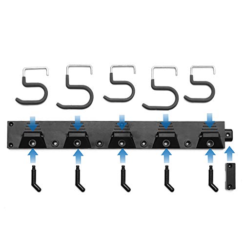 image for Ihomepark Adjustable Garage Tool Organizer Wall Mount, 48 Inch Tool Sh