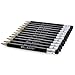 1 Dozen Roll Bunco Pencils with Erasers - Golf-Size Black Pencils with Silver Roll Bunco Print - Party Favors or Supply Bag