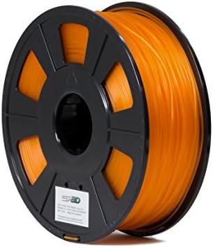 GP3D PLA Orange 3D Printer Filament - 1KG 1.75mm 2.2lbs. Compatible With 3D Printers Reprap, Makerbot Replicator 2, Makergear M2 and up, Afinia, Solidoodle 2, Printrbot