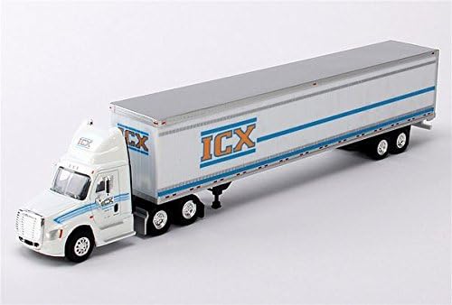 ICX CASCADIA Freightliner w Trailer TONKIN 1/87 Diecast Truck HO Scale