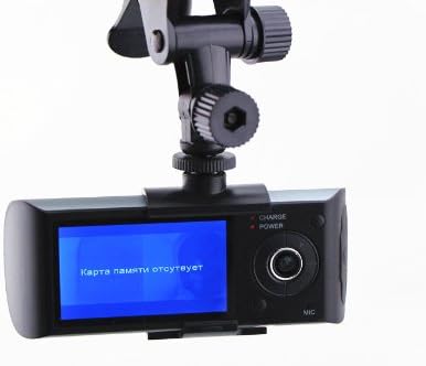 JSL R300 Synchronous Recording Vehicle-mounted DVR Camcorder With Double Cameras-black