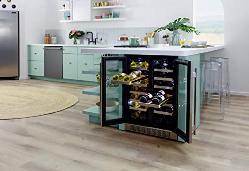 Avallon-AWC241FD-42-Bottle-24-Dual-Zone-French-Door-Built-In-Wine-Cooler
