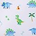 Wildkin Kids 100% Microfiber Crib Sheet – Soft, Breathable Fitted Sheet - Dinosaur Land