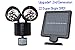 Upgrade Solar Powered Motion Sensor Lights 22 SMD Garage Outdoor Security Flood Spot Light (Black)