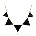 Jane Stone Fashion Triangle Necklace Bubble Bib Collar Statement Jewelry for Women