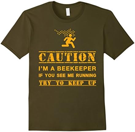 Men's Beekeeper gift shirt  Large Olive