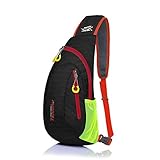 Shoulder Backpack, Sunhiker C822 Casual Cross Body Bag Outdoor Sling Bag Chest Pack with Adjustable Shoulder Strap for Cycling Hiking Camping Travel and Men Women