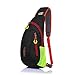 sunhiker Shoulder Backpack, C822 Casual Cross Body Bag Outdoor Sling Bag Chest Pack with Adjustable Shoulder Strap for Cycling Hiking Camping Travel and Men Women (Black/822)