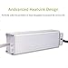 Waterproof 60W LED Transformer, IP67 LED Power Supply Driver Transformer Adapter to 12 Volt DC Output, 90V-250V/5A for LED Light, Computer Project, Outdoor Light