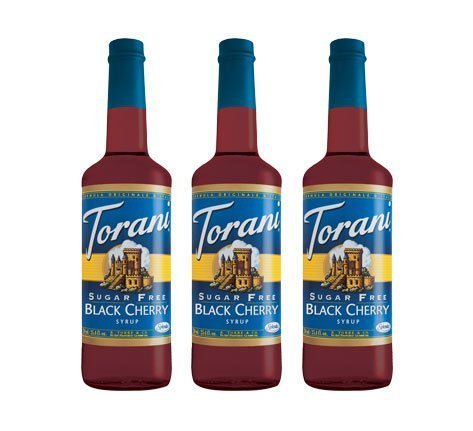 Torani 3-Pack Sugar Free Black Cherry Syrup 750mL by Torani