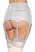 Women's Sexy High-waisted Lace Hollow-out Garter Belt Plus Size Red White and Black