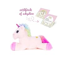 Unicorn Stuffed Animal Great Girls Gift, Kids Love to Cuddle with This Super Soft Toy. 2 Sizes and Colors, One is Perfect for Your Unicorn Lover.