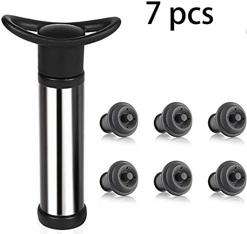 DKAF Wine Saver Pump Preserver Wine Stoppers with 6 Vacuum Bottle Stoppers, Wine Air Vacuum Stoppers To Keep Wine Fresh