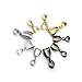 Linsoir Beads Metal Pinch Clip Bail Bead Pendant Connector Jewelry Findings Rhodium Plated 7X20mm Pack of 50