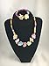 Spinnaker Collection Girls Flower Necklace and Bracelet Set Great for Kids - Childrens Accessories for Events, Play or a Costume with Pink, Green, Yellow and Blue Colors of Flowers and Beads.