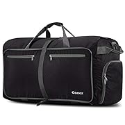 Gonex 40L 60L 80L 100L 150L Large Foldable Travel Duffle Bag with Shoes Compartment, Packable Lightweight Water…