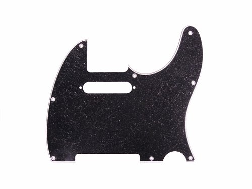 D'Andrea Pro Tele Guitar Pickguard, Black Sparkle