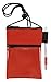 Travel Neck Wallet Passport Badge Holder, Red