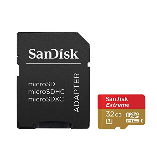 Microsd 32gb sandisk class 10 Extreme Action Sport cam 90mb/s sdsqxne-032g-gn6AA (619659135126)