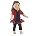 Plaid Skirt Outfit - 18 Inch Doll Clothes/clothing Fits American Girl - Includes 18” Dolls Accessories