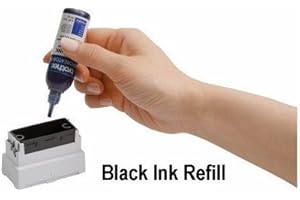 Ink Refill for StampCreator - Rubber Stamp Ink Refill (Black)